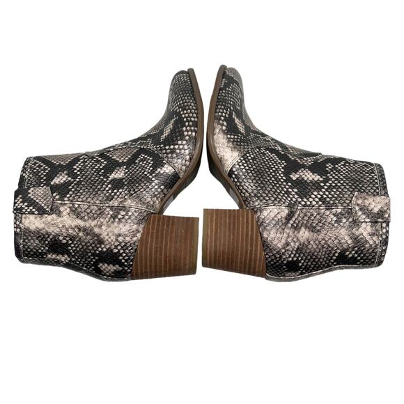 Carlos by Carlos Santana Rowan Western Booties Ankle Boots Snakeskin Size 6 - Picture 4 of 8